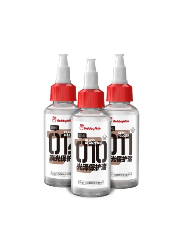 Pintura Protectora HOBBY MIO - 50ml Transparente Brillante/Mate/Semi-Gloss para Modelismo