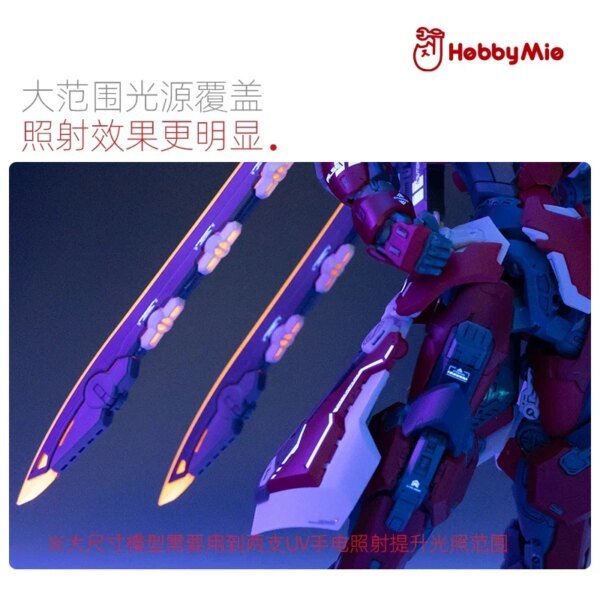 Linterna UV LED HobbyMio - 365nm Alta Intensidad para Modelismo