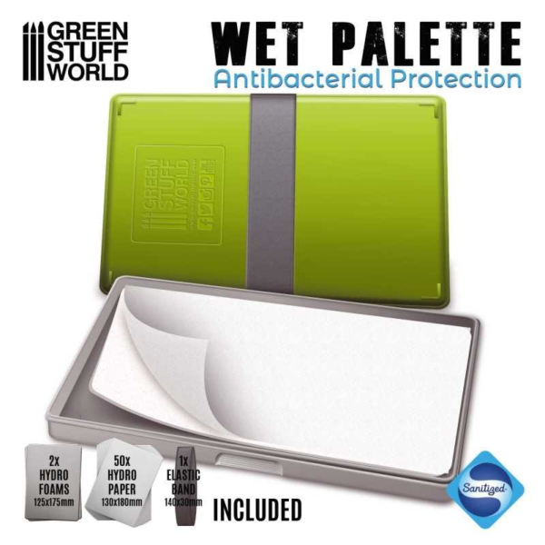 Paleta Húmeda GSW - Pinturas Acrílicas, Modelismo (140mm x 140mm)