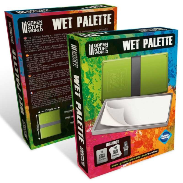 Paleta Húmeda GSW - Pinturas Acrílicas, Modelismo (140mm x 140mm)